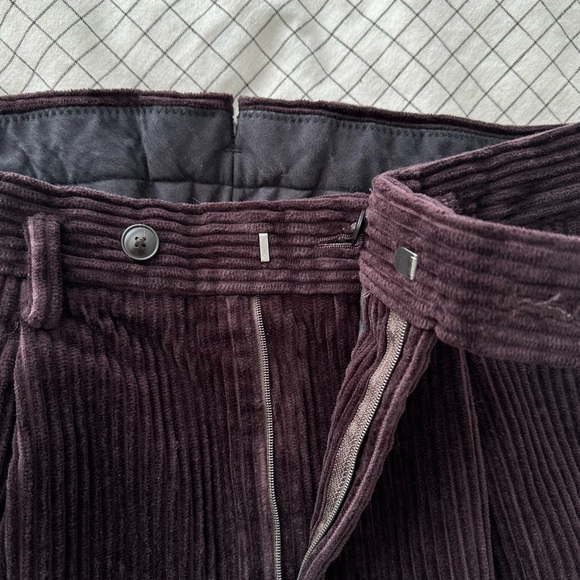 Beauty and Youth United Arrows Thick Corduroy Deep Wine Pants - Picture 4 of 8